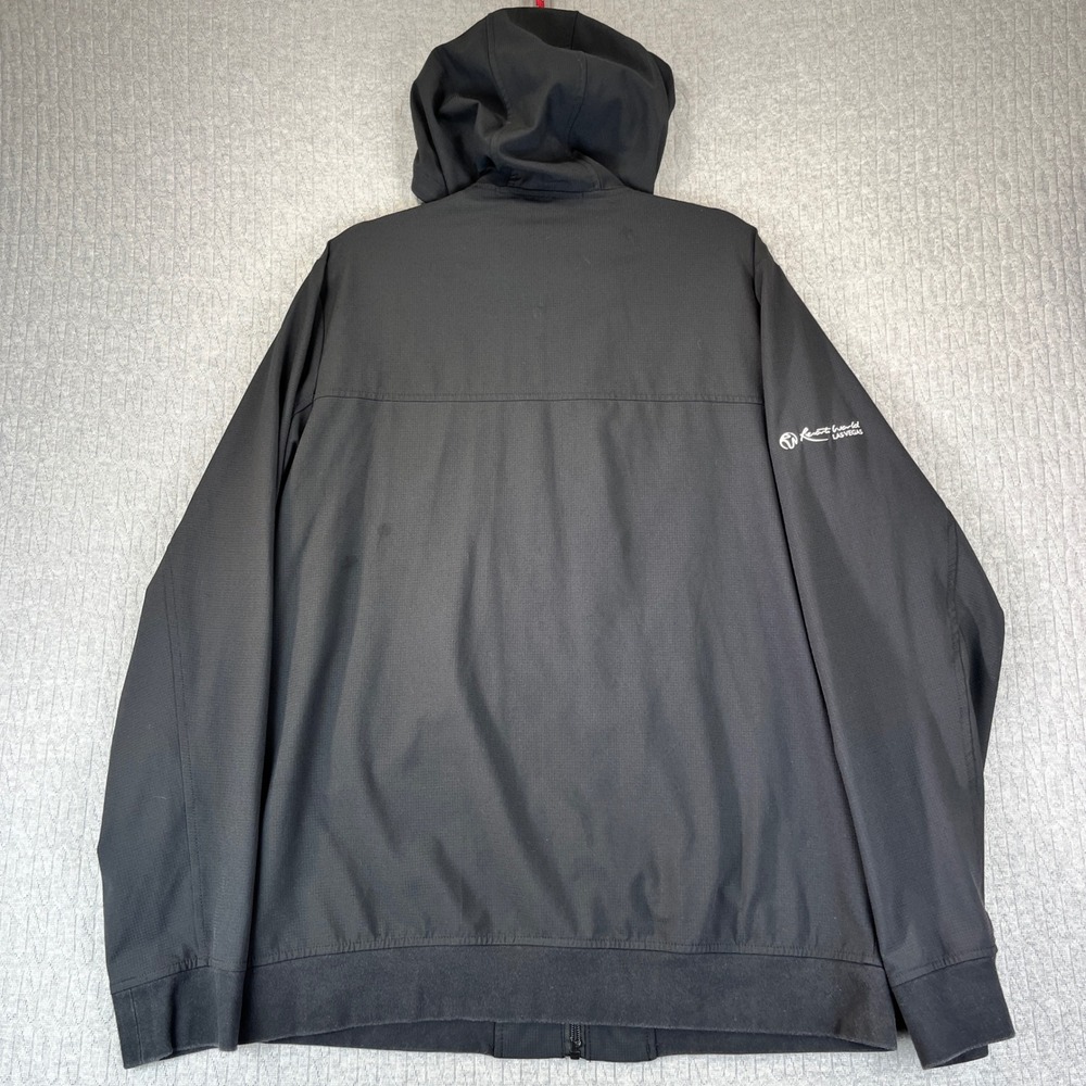 Travis Mathew Black Golf Performance Full Zip Hooded Jacket Men M Las Vegas - Picture 5 of 8